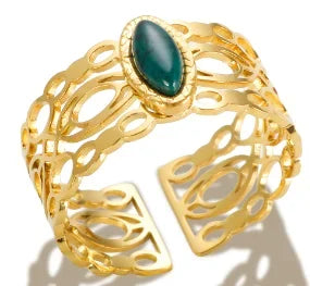 DANA Three-dimensional M Letter Ring