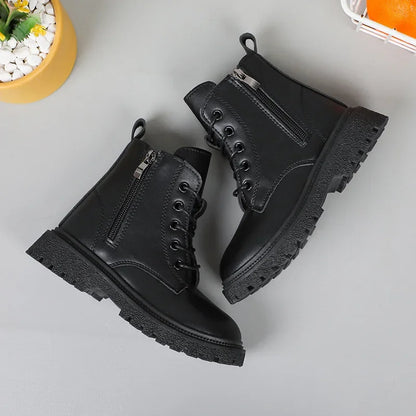 Soft Soled Leather Versatile Antiskid Boots