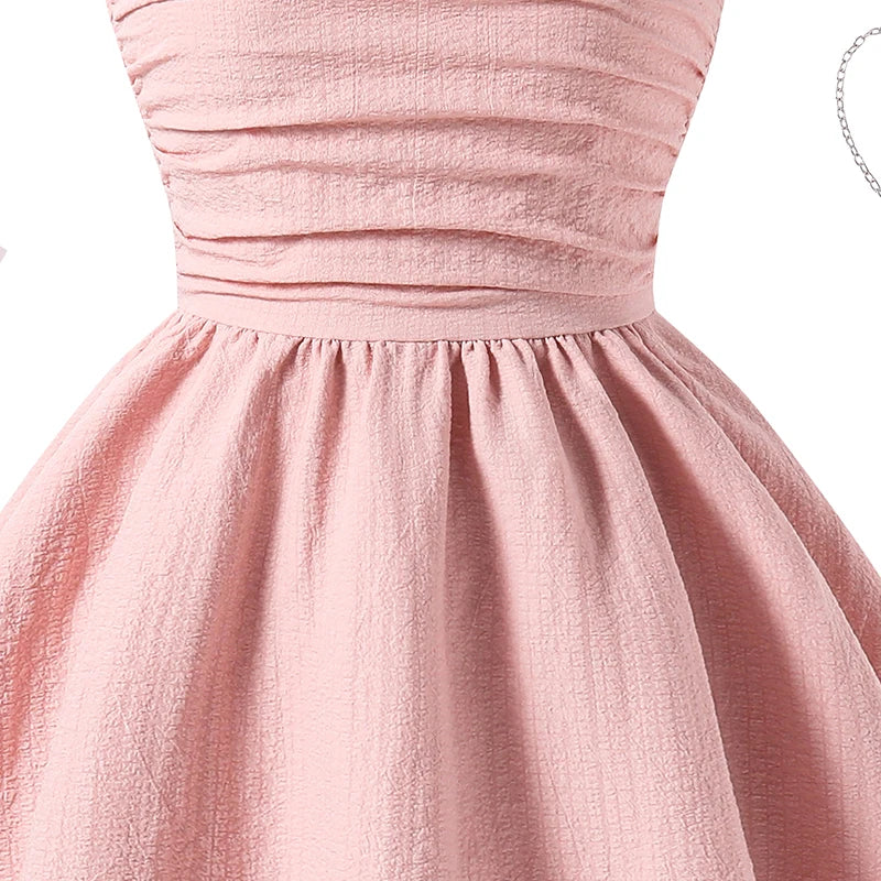 Pink Tiered Sling Princess Sweet Style Tween Girls Dress
