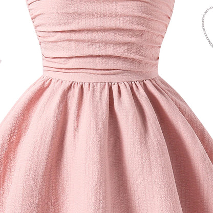 Pink Tiered Sling Princess Sweet Style Tween Girls Dress