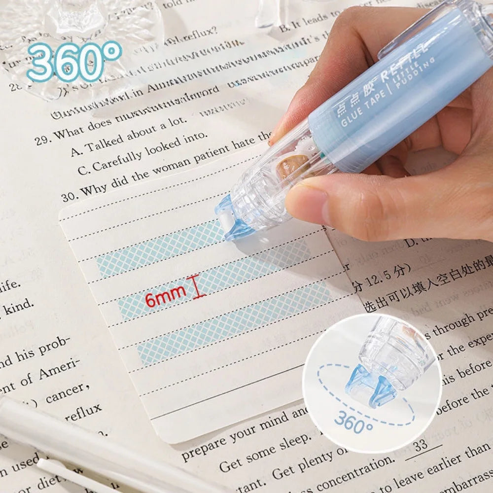360° Rotatable Dots Glue Roller Double Sided Tape Pen
