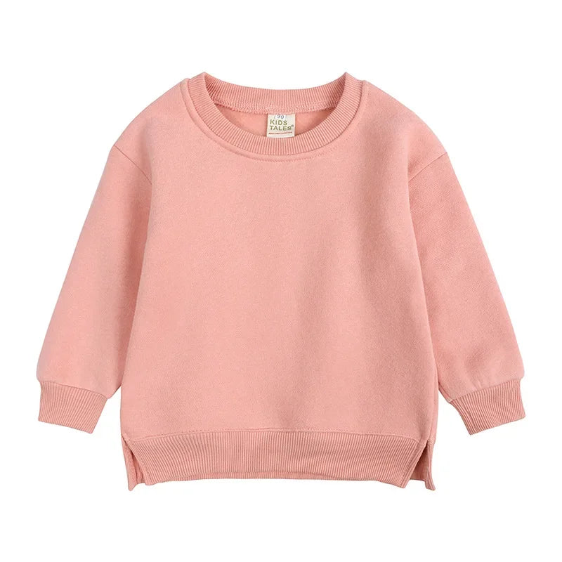 Winter Spring Pullovers Korean Baby Thicken Fleece 6M-7T Hoodies