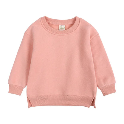 Winter Spring Pullovers Korean Baby Thicken Fleece 6M-7T Hoodies