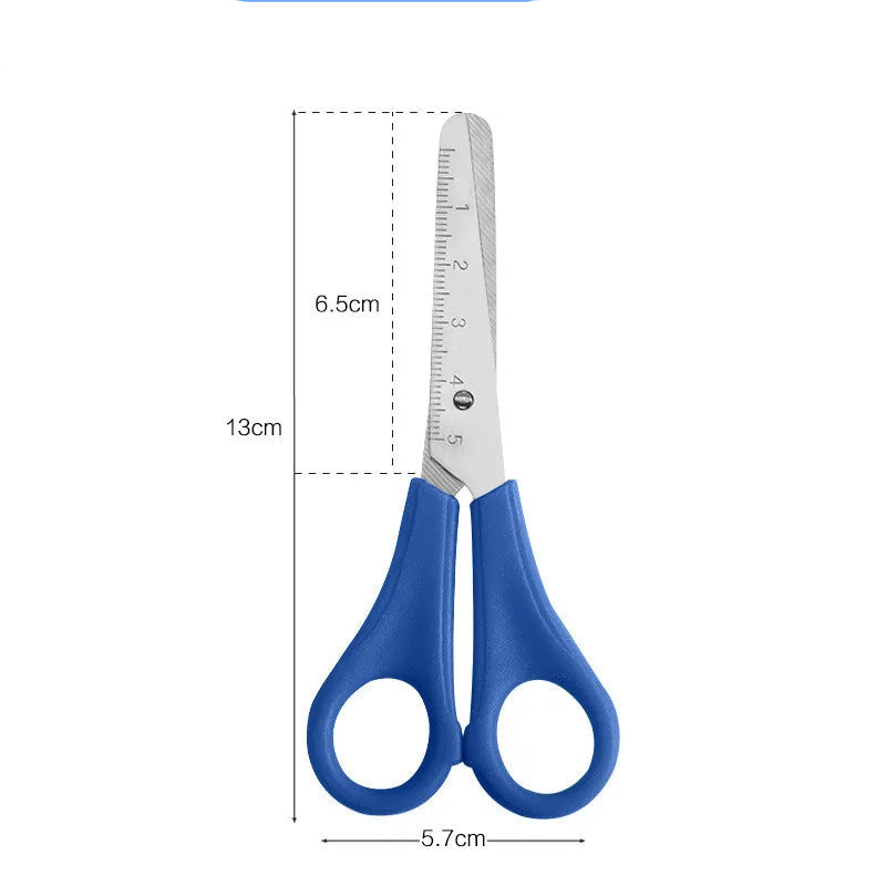 Graduated Student Scissors DIY Handmade Scissors Safety Ruler