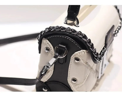 Square Leather Crossbody Bag