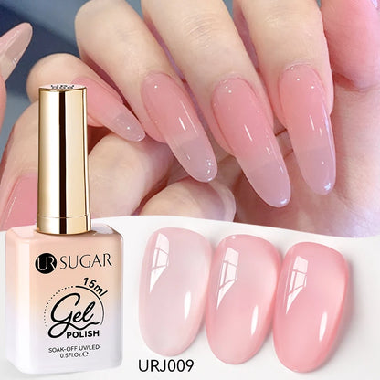 SUGAR Jelly Milky White Translucent Gel Polish