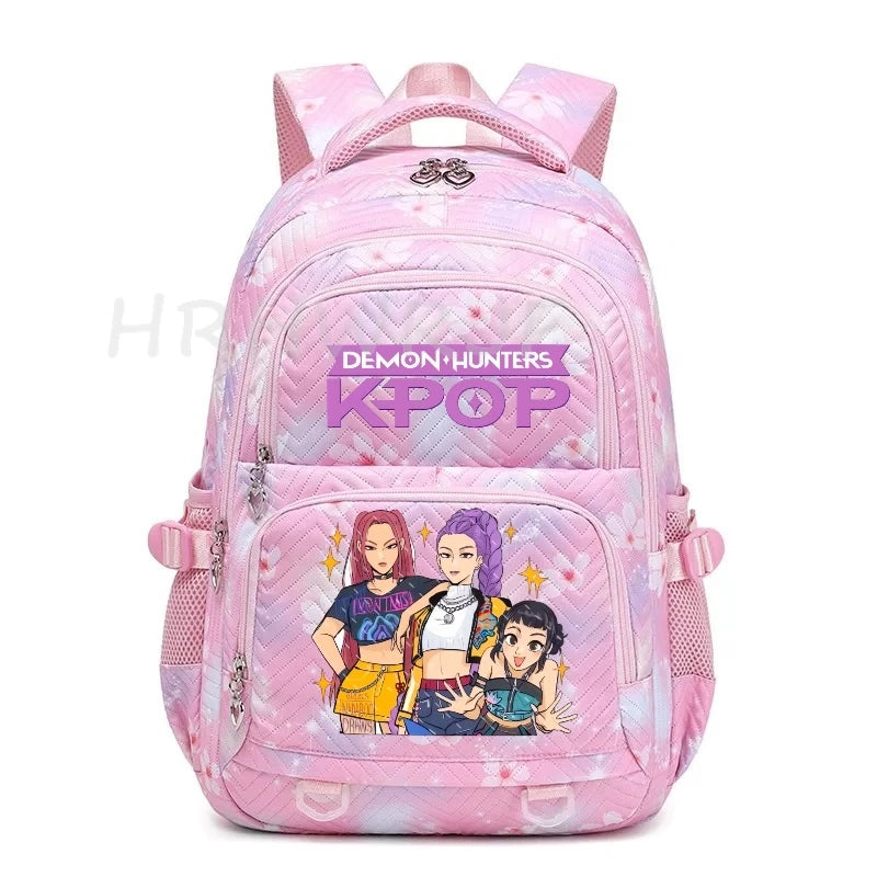 K-pop Demon Hunters Backpack Girls Boys Youth School Bags