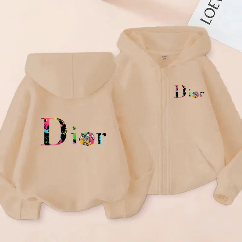Letter 3-12Yrs Long-sleeved Top Casual Hoodie