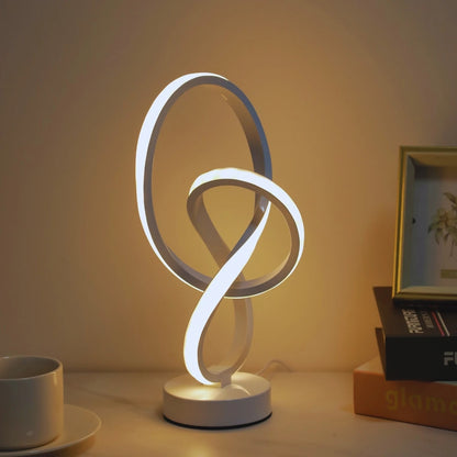 Creative LED desk lamp with USB 3 color adjustable