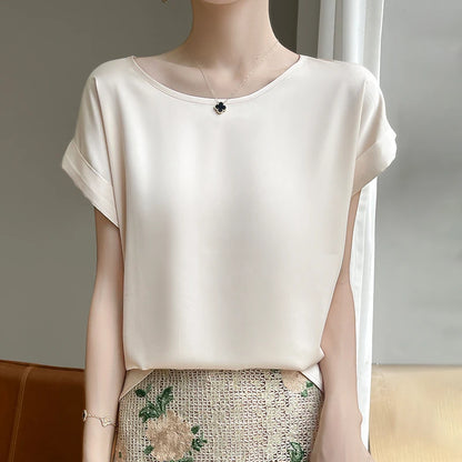 Silk Camisole Thin Vest Satin  Shirt