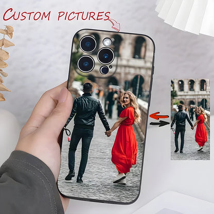 For iPhone 17 Max Air Mini 6 7 8 Plus DIY Custom Photo Shockproof Soft Case
