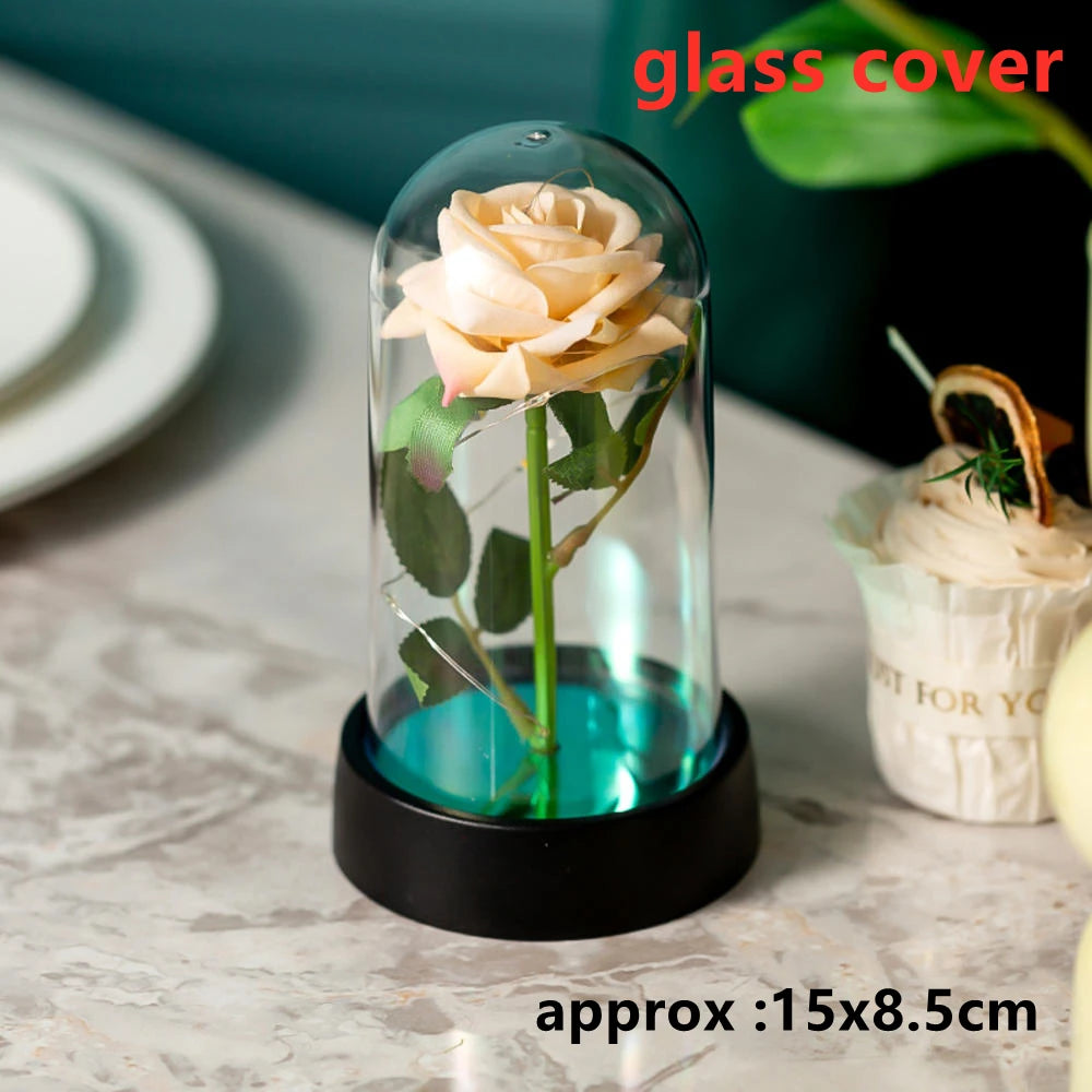 LED Galaxy Three Rose Artificial Flowers
