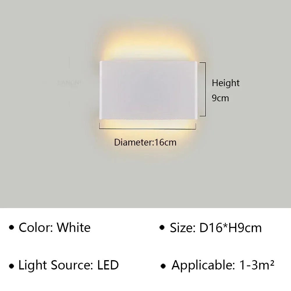 Modern LED Wall Lamp for Bedside Living Room Stairs Aisle