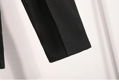 Korean High Waist Suit Casual Trousers