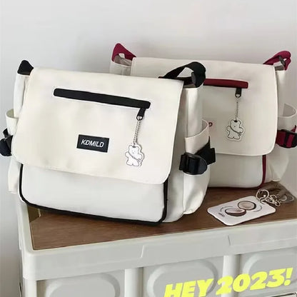Oxford Diagonal Cross Youth Casual Canvas Shoulder Bag