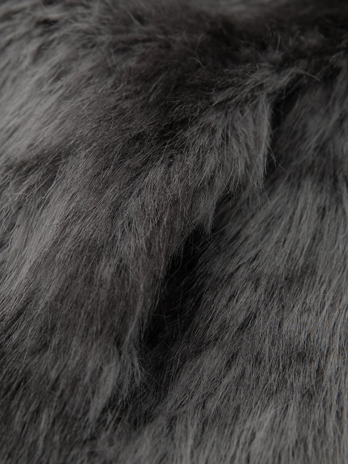 Winter Petite Mock Neck Short Hand Dyed Faux Fur Coat