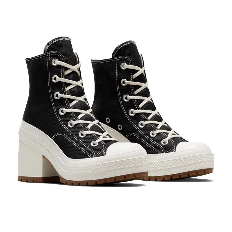 High-heel Shoes Classic High Top Canvas Sneakers
