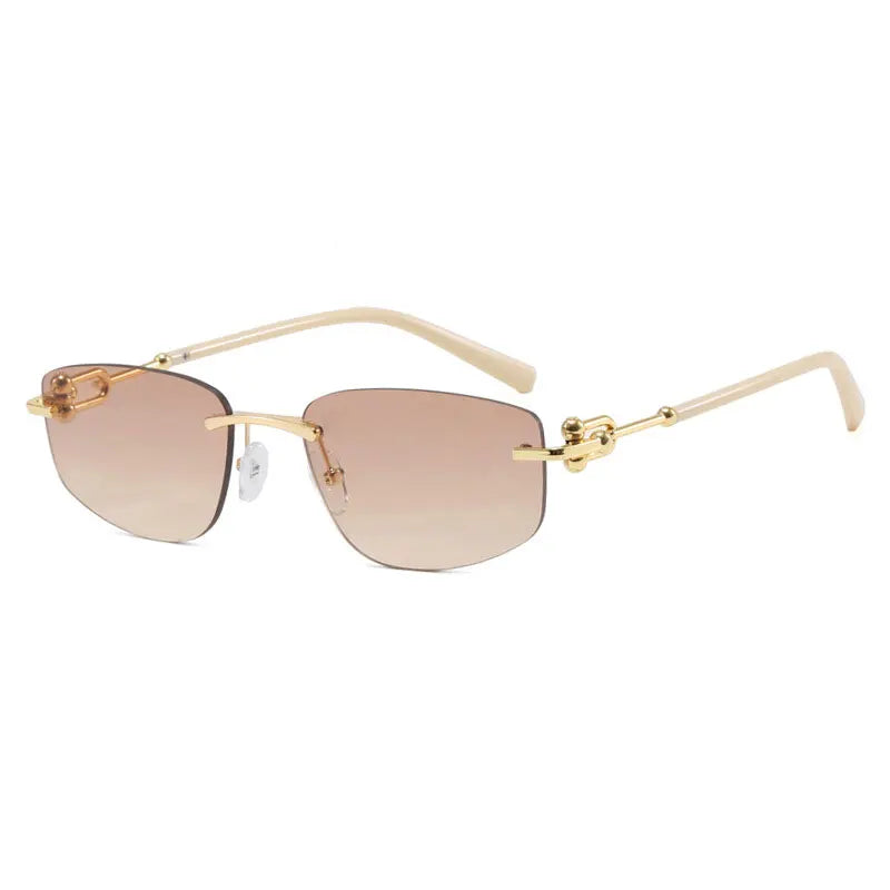 Sunglasses INS Popular Frameless Irregular Polygon Sunglasses