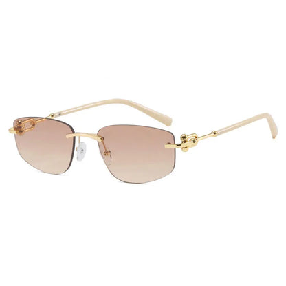 Sunglasses INS Popular Frameless Irregular Polygon Sunglasses
