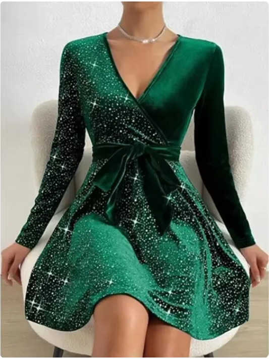 Sexy Long Sleeved Party Evening Dress