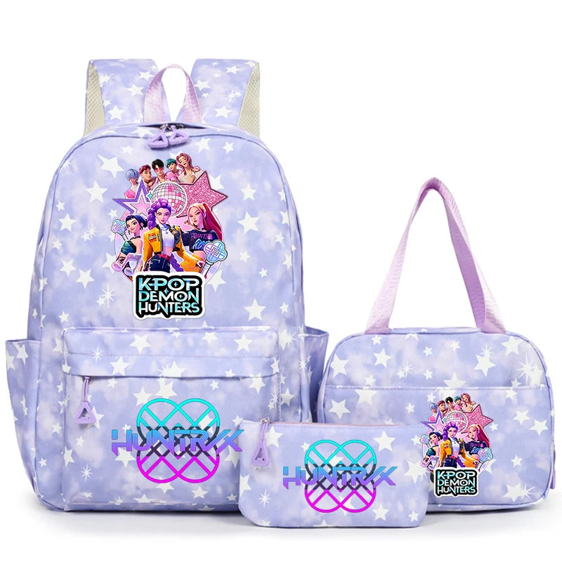3Pcs/Set KPop Demon Hunter School Bags