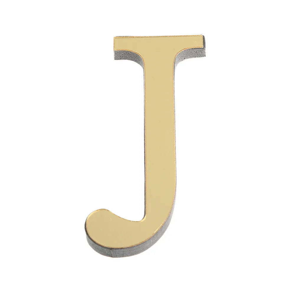 3D Mirror 26 Alphabet Letters Wall Stickers