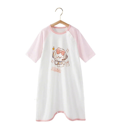 Girl Boy Nightgown Cartoon Pajamas Dress