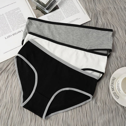 3PCS Cotton High-stretch Underwear Lingerie