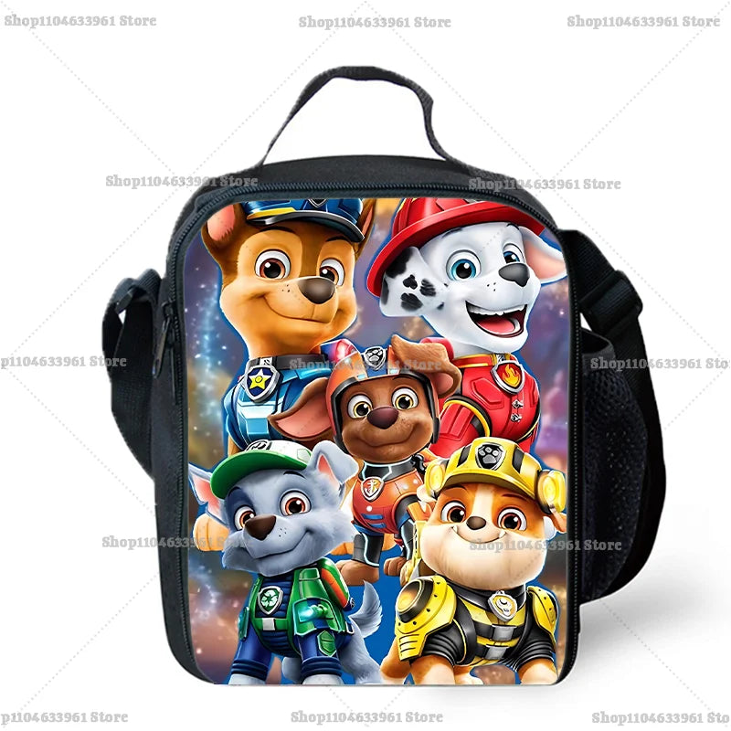 Paw Patrols Chase Skye Cute Food Container School Lunch Bag