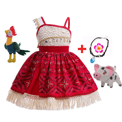 New Moana Costume Cosplay Toddler Dress