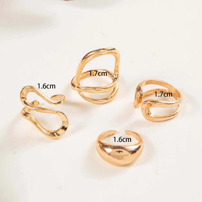 DANA Circle Geometry Opening Joint Rings Set