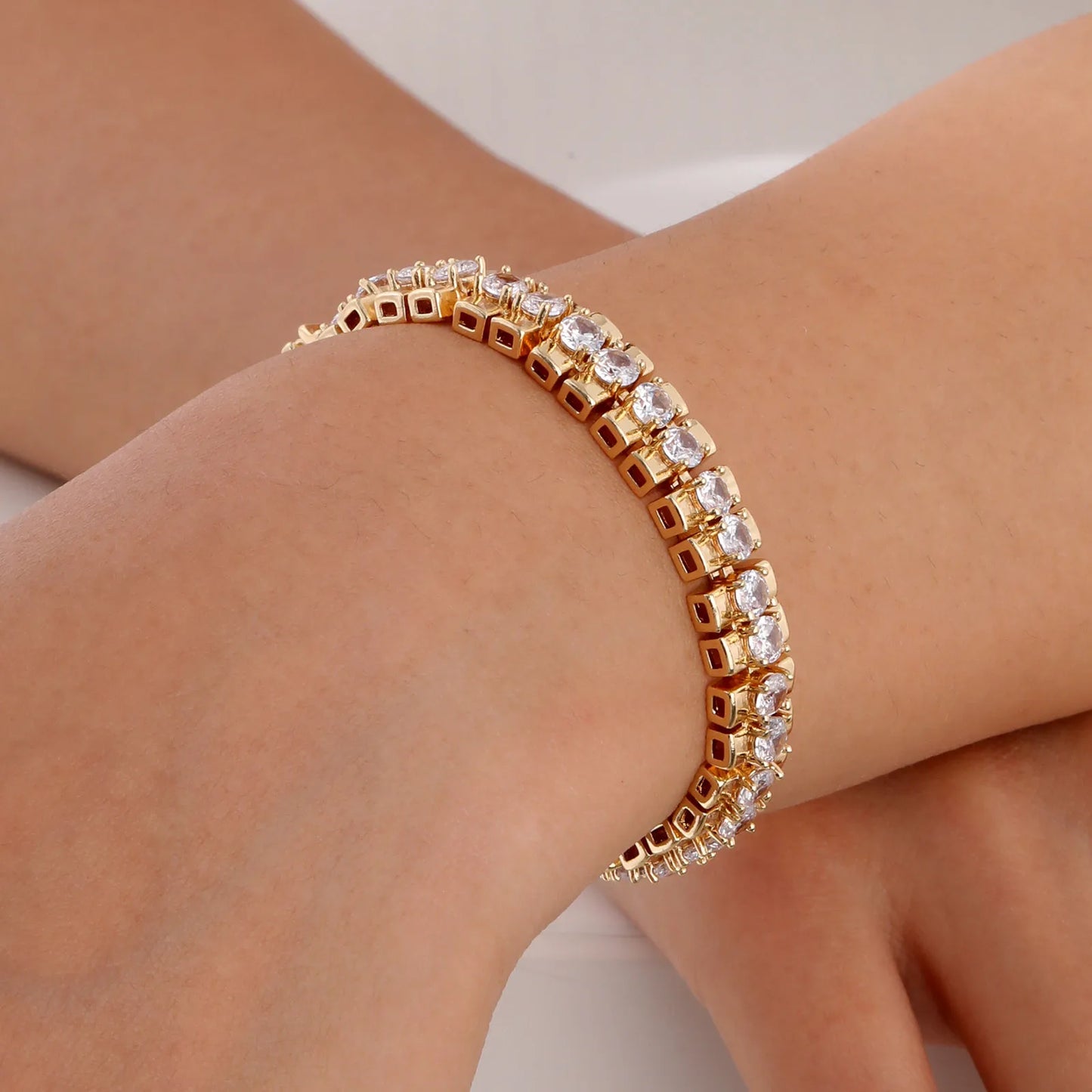 DANA 14K Gold Plated Zirconia Bracelet