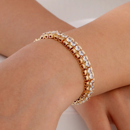 DANA 14K Gold Plated Zirconia Bracelet