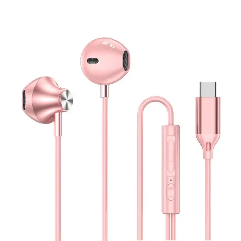 Headphones HiFi Surround Sound In-ear USB Type C/3.5mm With Wire Control