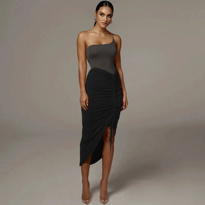 Shirring High Waist Wrap Hip Sexy Slim Skirts