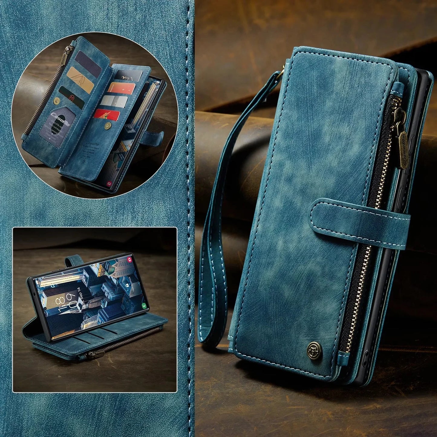 Flip Leather Phone Case Wallet Etui