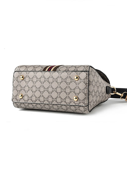 DANA geometric printed decorative handbag