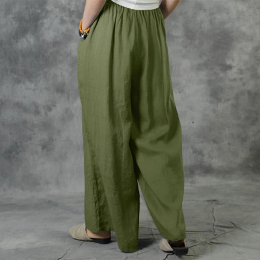 Wide Leg Korean Trousers