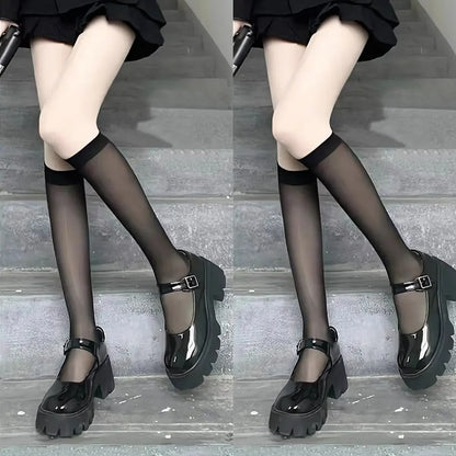Thin Lace Transparent  High Long Socks