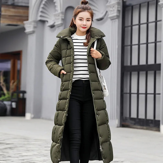 Fur Parkas Quilted Thicken Long Coat Jacket