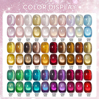 30 Color Star River Cat Eye Gel Nails Polish 1pcs 15ml Magnetic Gel