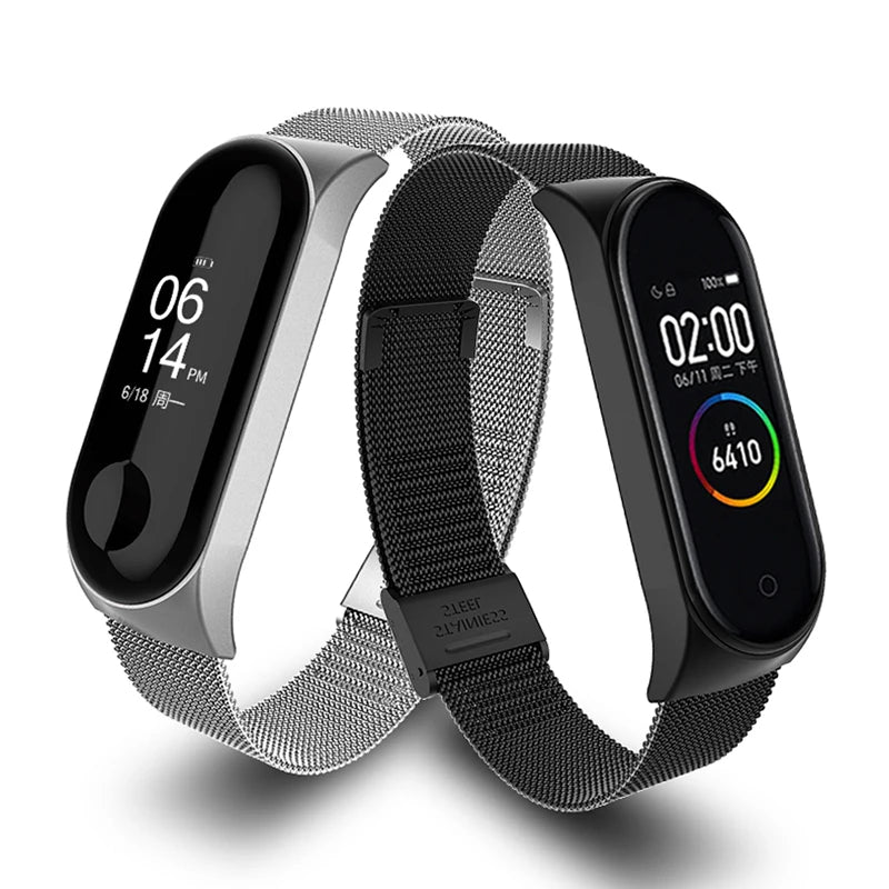 Strap for Xiaomi Mi Band 6 5 4 3 Metal Milanese Bracelet