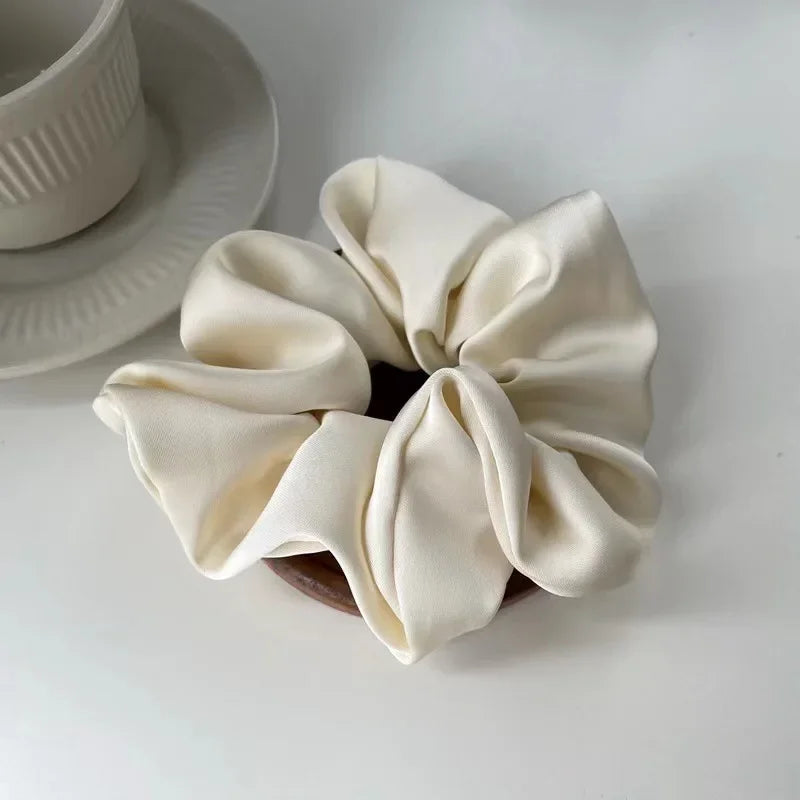 Silk Satin Scrunchies Korean Hair Band P