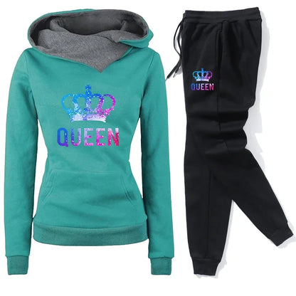 Hoodie Tracksuit Casual Sweatshirt Outdoors Sports Jogging Tops Pants