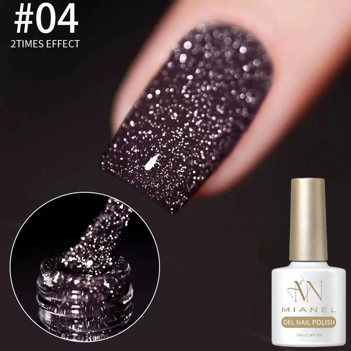 Gel Nail Polish Adhesive Burst Flash Broken Diamond Halloween Nails Art Kit