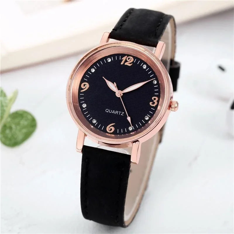 DANA Leather Quartz Bracelet Watch
