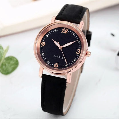 DANA Leather Quartz Bracelet Watch
