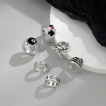 DANA Hip Hop Claw Clown Ring Set