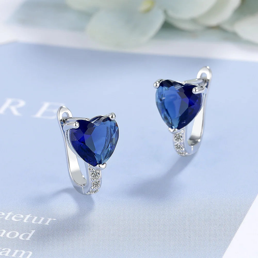 925 Sterling Silver Multiple zircon Earring