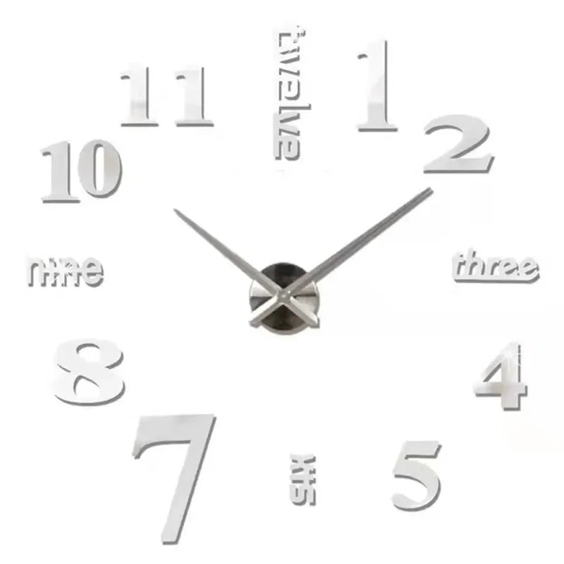 Large 3D Wall Clock Luminous Classic Wall Clocks